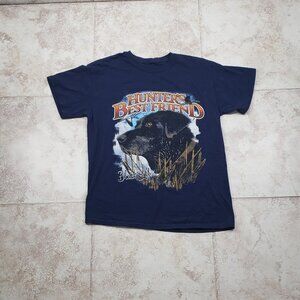 Black Lab Graphic Hunters Best Friend Peak Season Short Sleeve T Shirt Size L